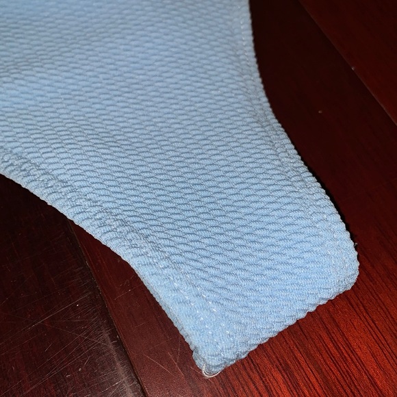 Low Rise Textured Twist Bikini Set - Light Sky Blue M - Picture 4 of 7